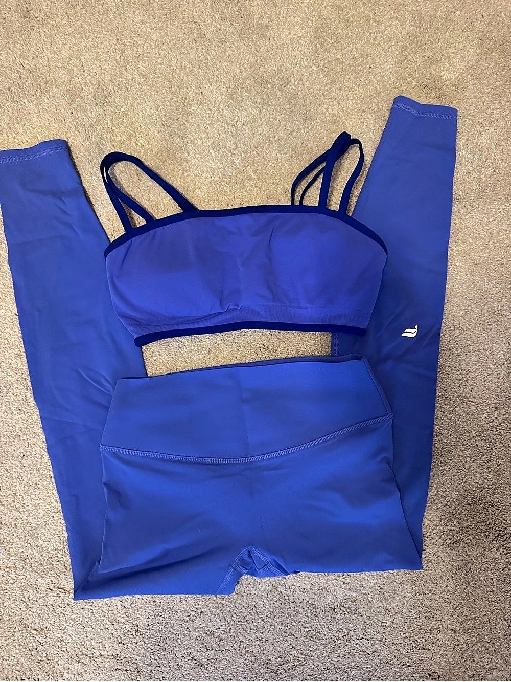 Fabletics Blue Athletic Leggings Set Like New
